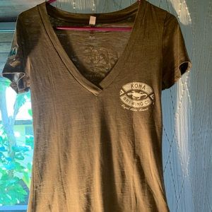 Deep V-Neck Kona Brew Co Tee 🍺
